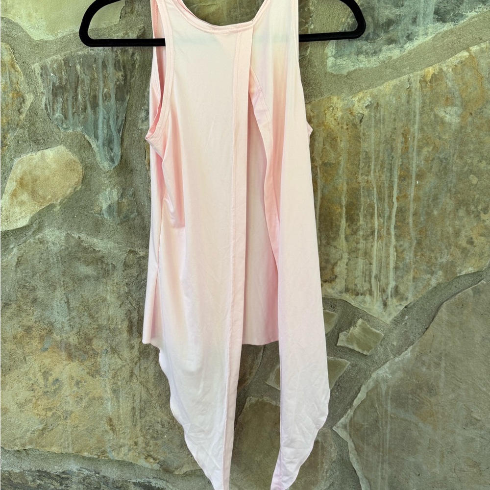 Pink Sleeveless Drape Top
